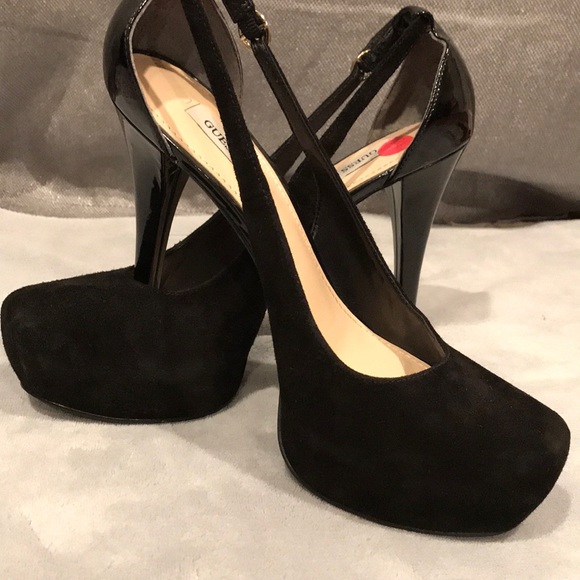 Guess Shoes - GUESS Velvet platform heels